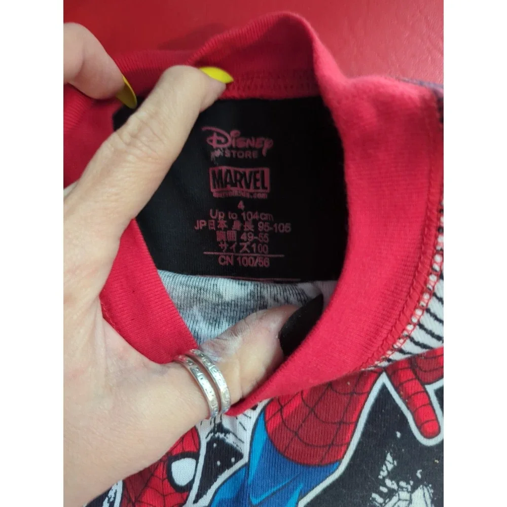 Disney‎ store Marvel Spiderman size 4 boys pajamas sleepwear NWT